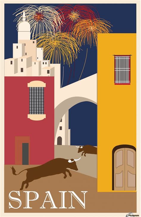 Spain Travel Poster Vintage Poster