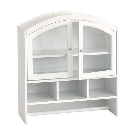 Southern Enterprises White Arch Top Wall Cabinet By Oj Commerce Be6622r