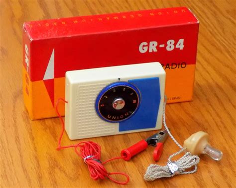 Vintage Union Germanium Crystal Radio Model Gr 84 With Box Am Band