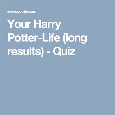 Cuestionario De Citas De Estilos Harry Potter