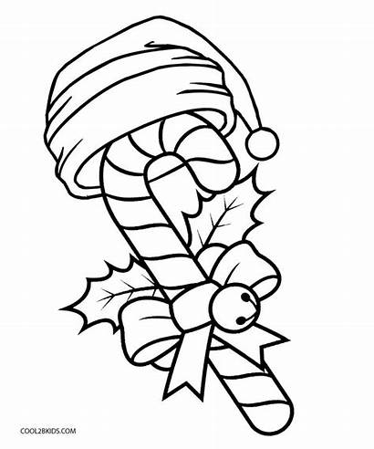 Cane Candy Coloring Pages Printable Candyland Christmas