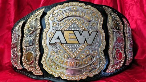Aew Heavyweight Wrestling Championship Belt Brass Zinc Plates Dual