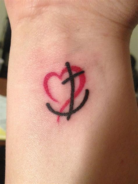 Anchor Cross Heart Tattoo Tattoos Pinterest Cross