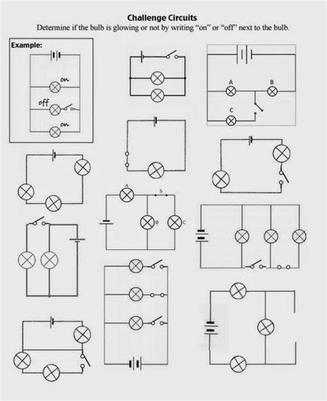 Physics Circuits Worksheets