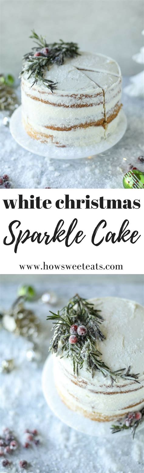 White Christmas Sparkle Cake I Christmas Cake