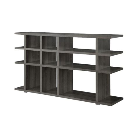 Coaster Contemporary Weathered Bookcase In Dark Grey 800359