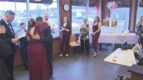 ‘i do and donuts couple gets married in worcester dunkin boston