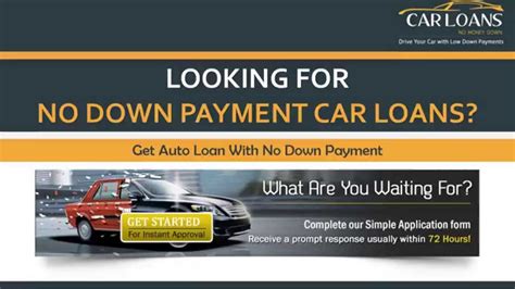 How To Get An Auto Loans With No Down Payment Youtube