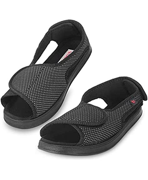 Jions Women Men Adjustable Velco Extra Wide Shoes Swollen Feet Diabetic Edema Boots Slippers
