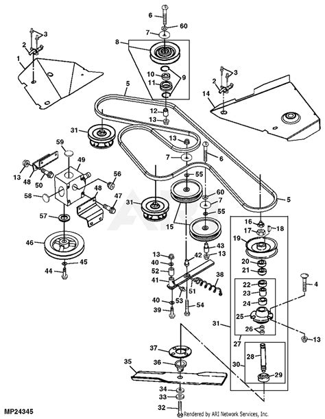 John Deere 60 Inch Mower Deck Parts Diagram Mia Unikate