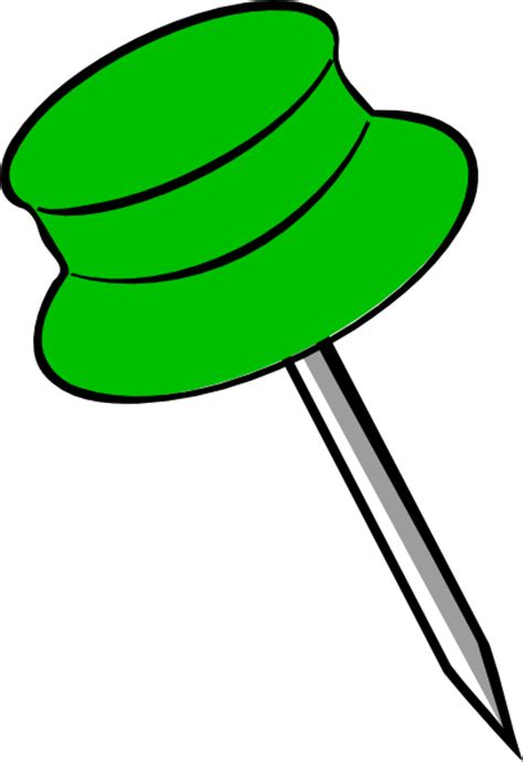 Pin Green Clip Art At Vector Clip Art Online Royalty Free