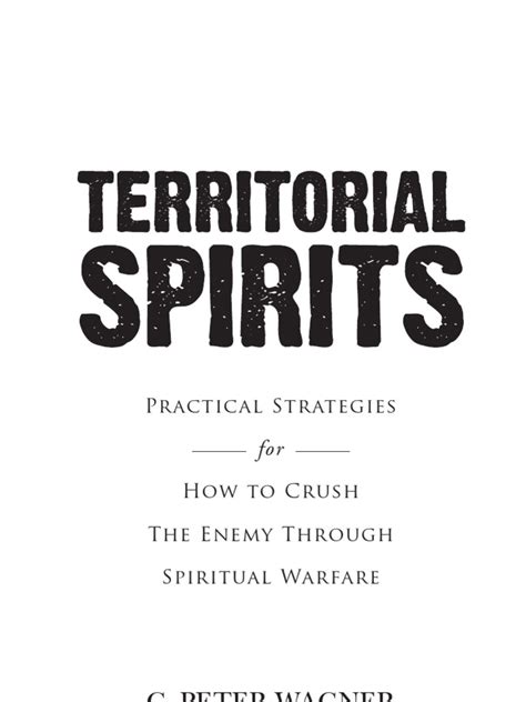 Territorial Spirits Pdf