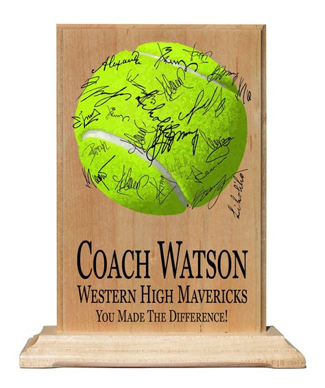 Custom Coach T Plaque Signable By Team Personalized Coaches Etsy