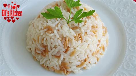 Rice Pilaf With Orzo Amazing Turkish Pilav Youtube