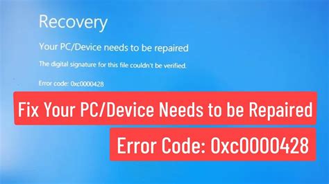 Fix Your Pcdevice Needs To Be Repaired With Bsod Error Code
