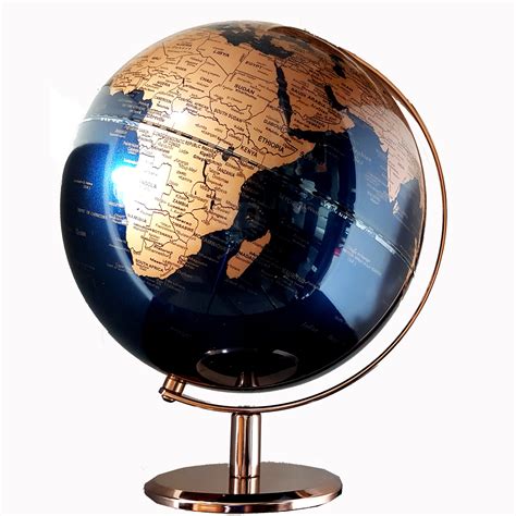 Navy Rose Desk Globe Map World Globe Shop