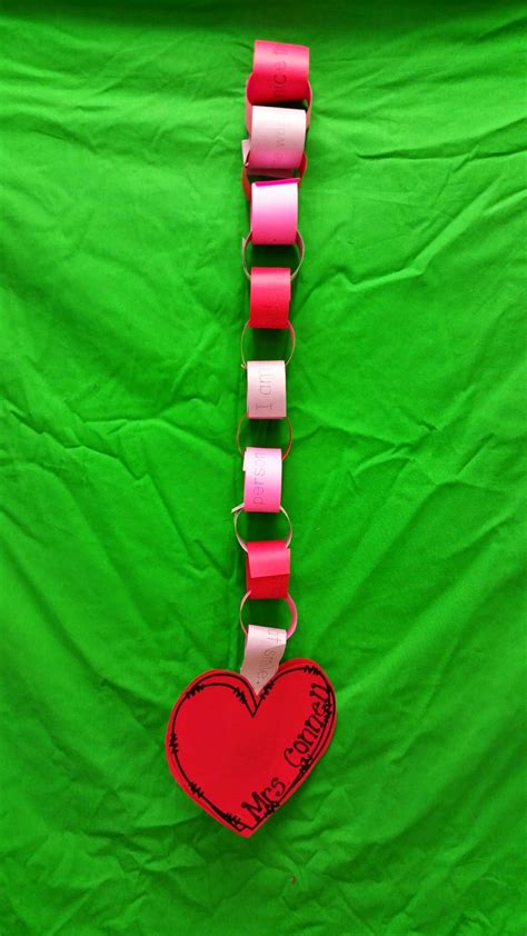 First Grade Funtastic Valentine Chains 14 Days Of Love