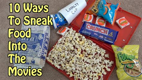 facts about sneaking food into the movies sneakernews one