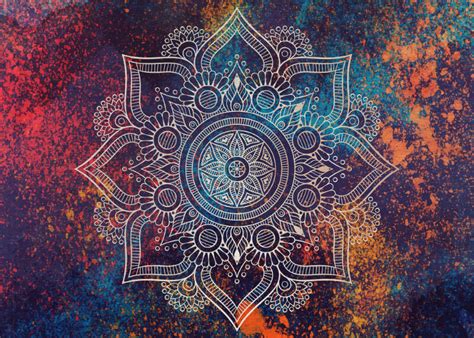 Cosmic Mandala Painting Galaxy