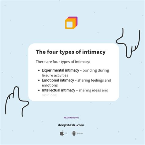 The Four Types Of Intimacy Deepstash