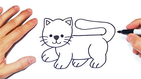 Cómo Dibujar Un Gato Paso A Paso Dibujo De Gato Youtube