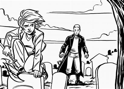 Buffy Vampire Slayer Coloring Pages Tv Looking
