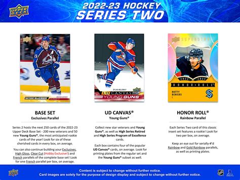 2022 23 Upper Deck Nhl Series Two Hockey Cards