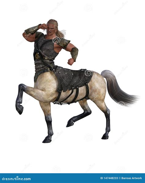 3d Illustration Of Centaur With Armor Stock Illustration Illustration