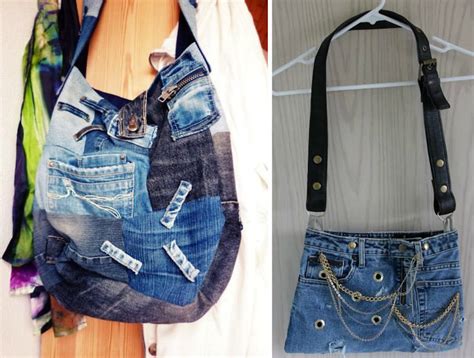 Denim Bag Patterns Upcycle Repurpose Denim Handbags Diy Purse Jeans