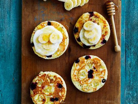 Banana And Blueberry Buttermilk Pancakes Au