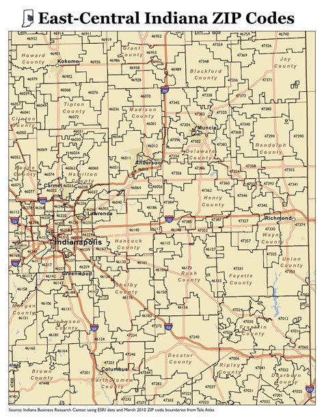 Indiana County Map With Zip Codes