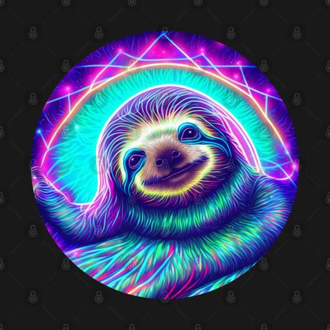 Luminescent Glowing Neon Sloth Sloth T Shirt Teepublic