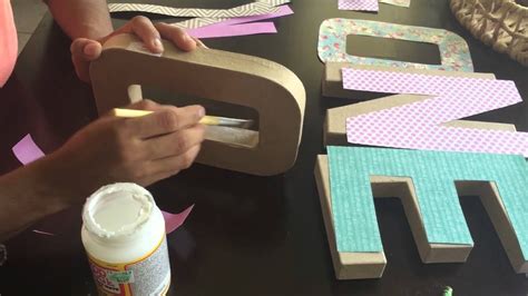 How To Make Cardboard Letters Stand Up