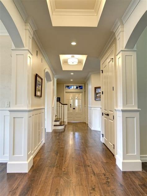 Get authentic hardwood in places where it couldn't be enjoyed before. Walnut hardwood floors against white walls and doors - beautiful | Wood Flooring ideas ...