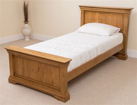 French Rustic Solid Oak Wood Single Guest Bed Frame Bedroom Furniture Ebay
