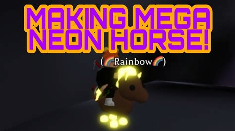 Making Mega Neon Horse Youtube