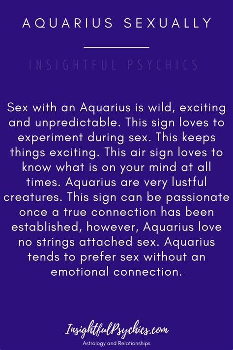 Aquarius Sex Life The Good The Bad The Hot