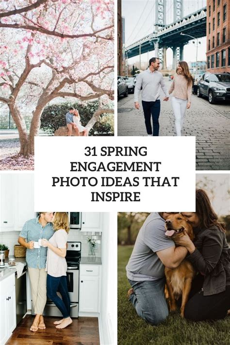 31 Spring Engagement Photo Ideas That Inspire Weddingomania