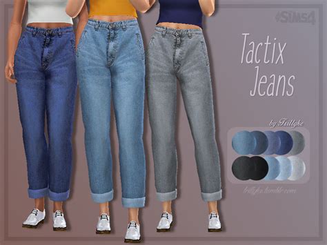 Tactix Jeans A High Waisted Slightly Cropped Pair Of Jeans With