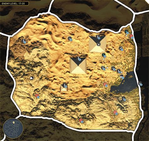 Карта Гизы Assassins Creed Origins