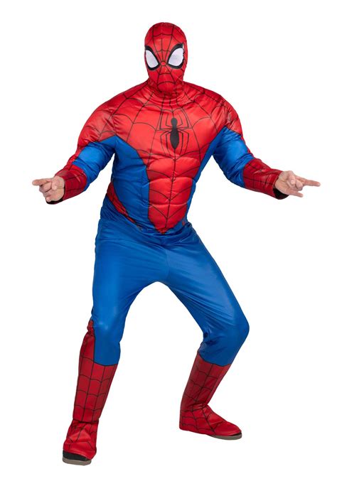 Rubie S Spider Man Second Skin Men S Halloween Fancy Dress Costume For Adult L