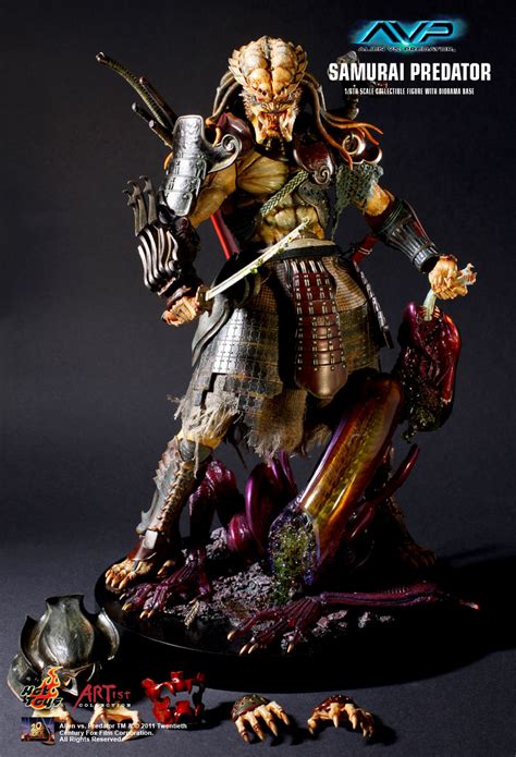 In a flashback scene in alien vs. Hot Toys: Alien Vs. Predator - Samurai Predator