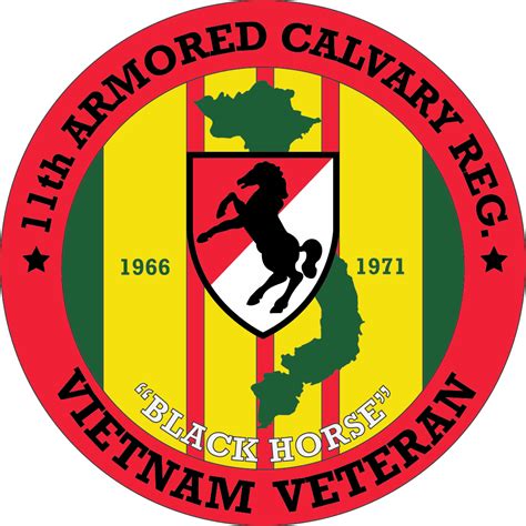 11th Armored Cavalry Vietnam Veteran Decal