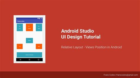 Relative Layout Views Position In Android Android Studio Ui Design