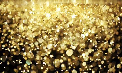 Bright Gold Glitter Stock Image Image Of Festive Flakes 29819239