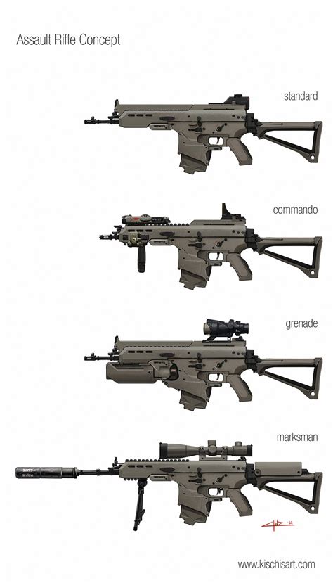 Assault Rifle Concept Hoelz By Kischi On Deviantart