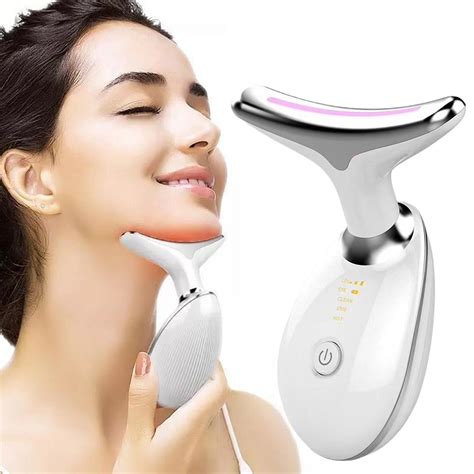 Neck Beauty Device Led Photon Therapy Skin Tighten Reduce Wrinkle Care Skin Double Anti Remove