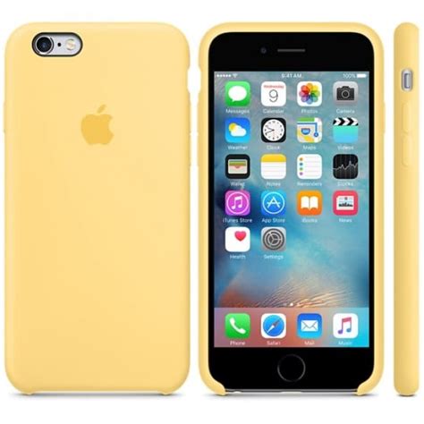 Apple Iphone 6 6s Plus Silicone Case Yellow Tablet Phone Case