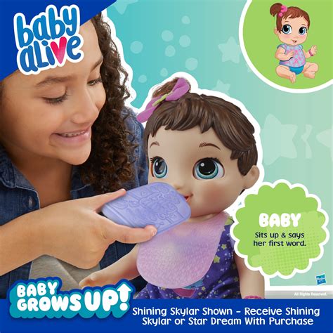 Buy Baby Alive Baby Grows Up Growing And Talking Baby Doll 1 Surprise