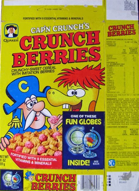 Cereal Boxer Cap N Crunch S Crunch Berries